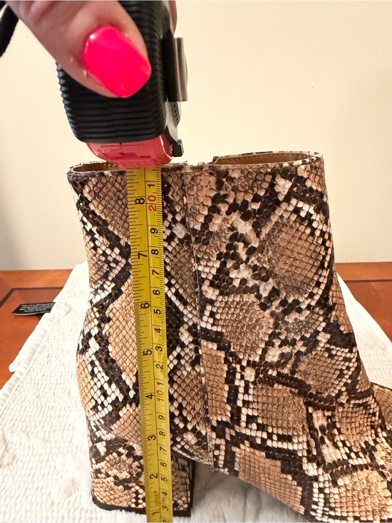 Steve Madden Shoes - Steve Madden Snake Print Chunky Heel Ankle Booties Size 10